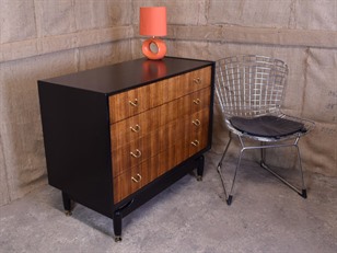 G Plan Tola & Black Chest of Drawers