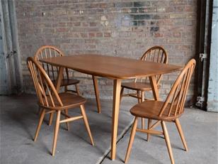 Ercol Plank Table and Chairs